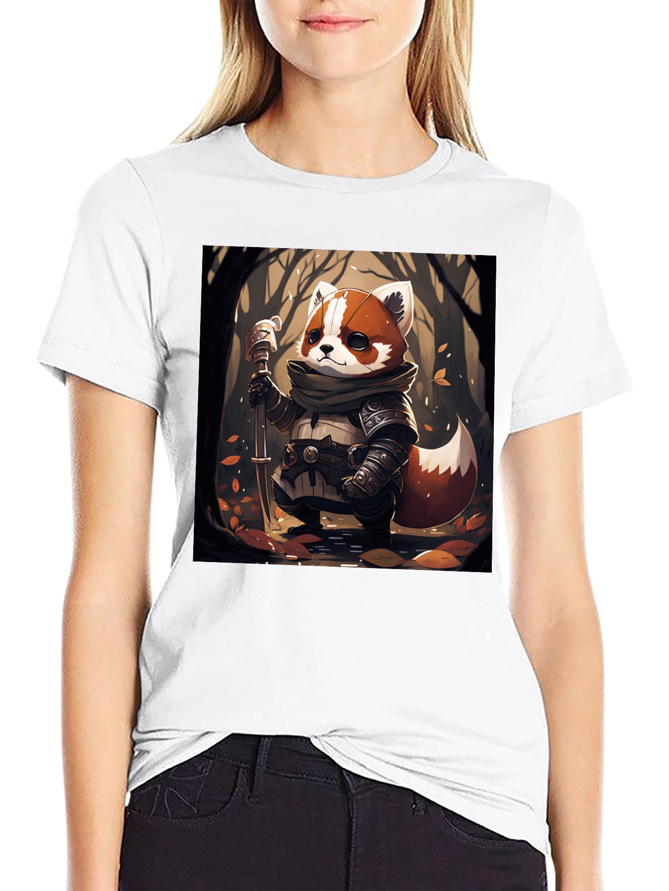 Red Panda Warrior Graphic Tee