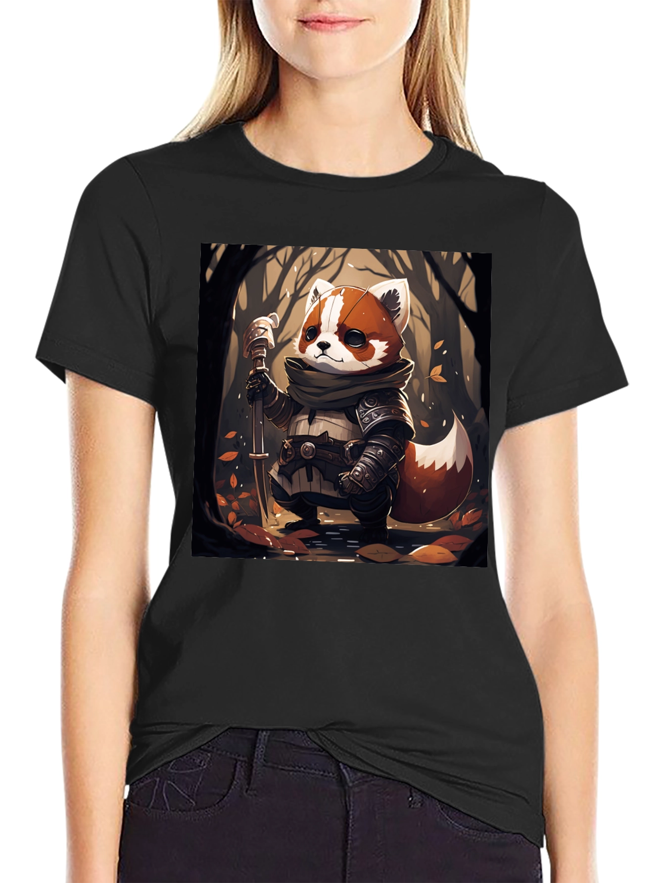 Red Panda Warrior Graphic Tee