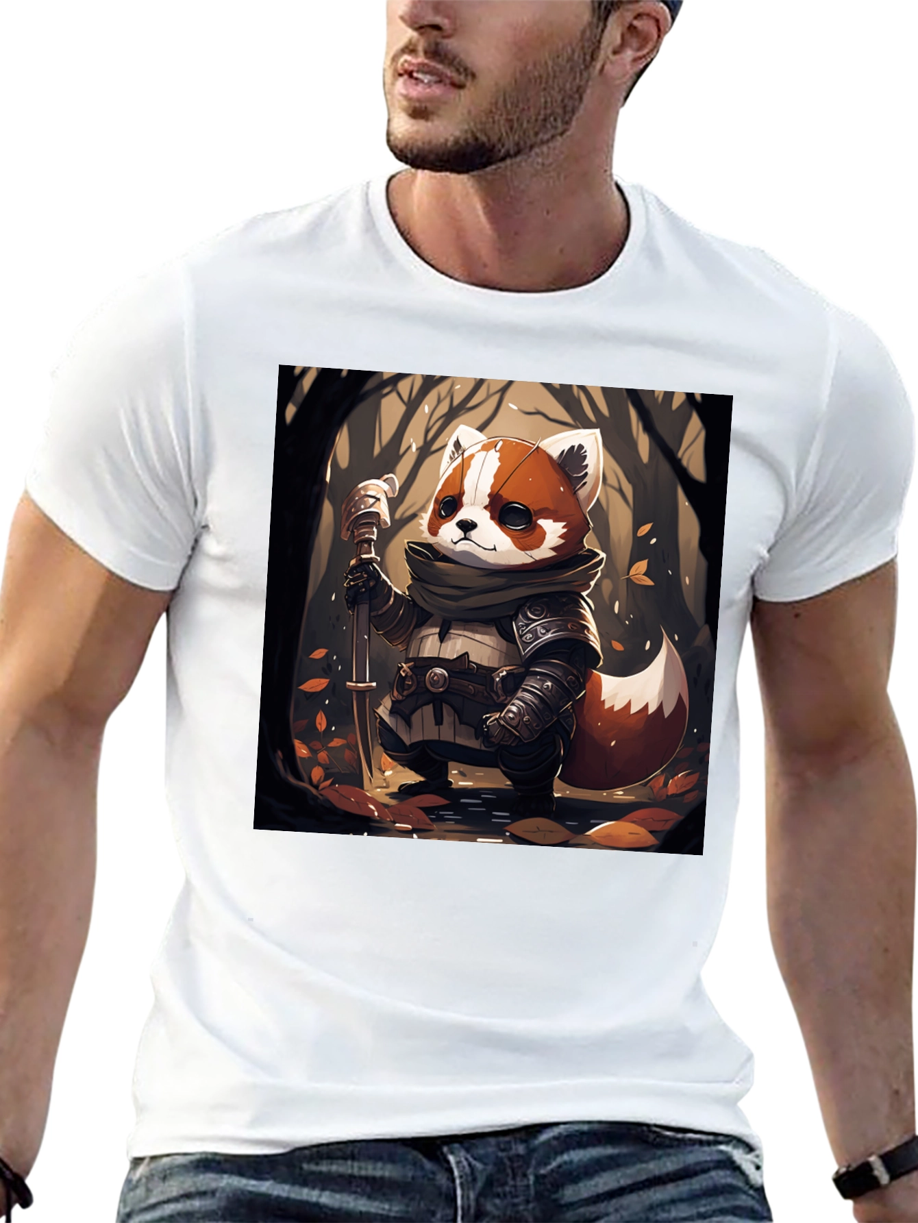 Red Panda Warrior Graphic Tee