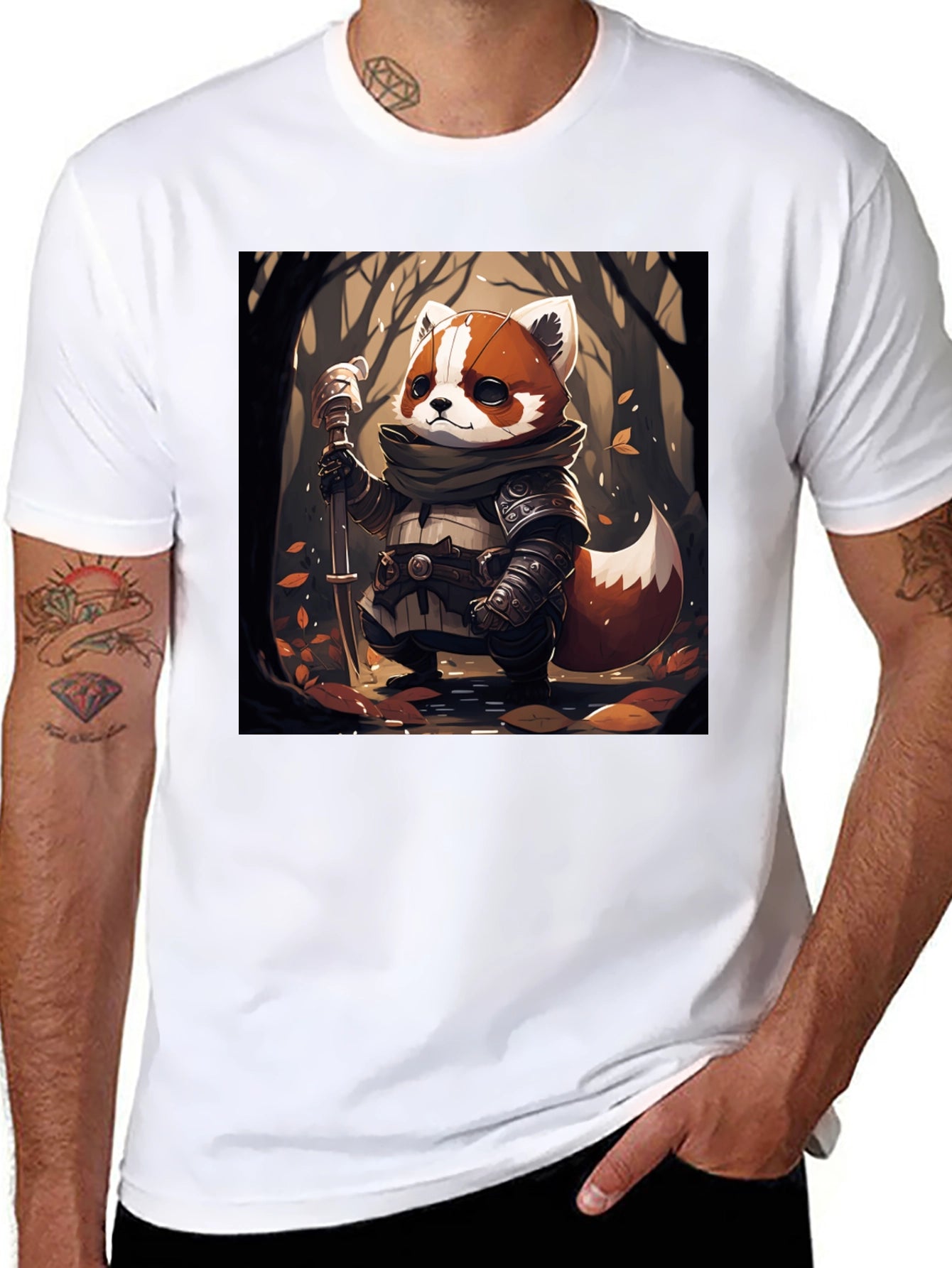 Red Panda Warrior Graphic Tee