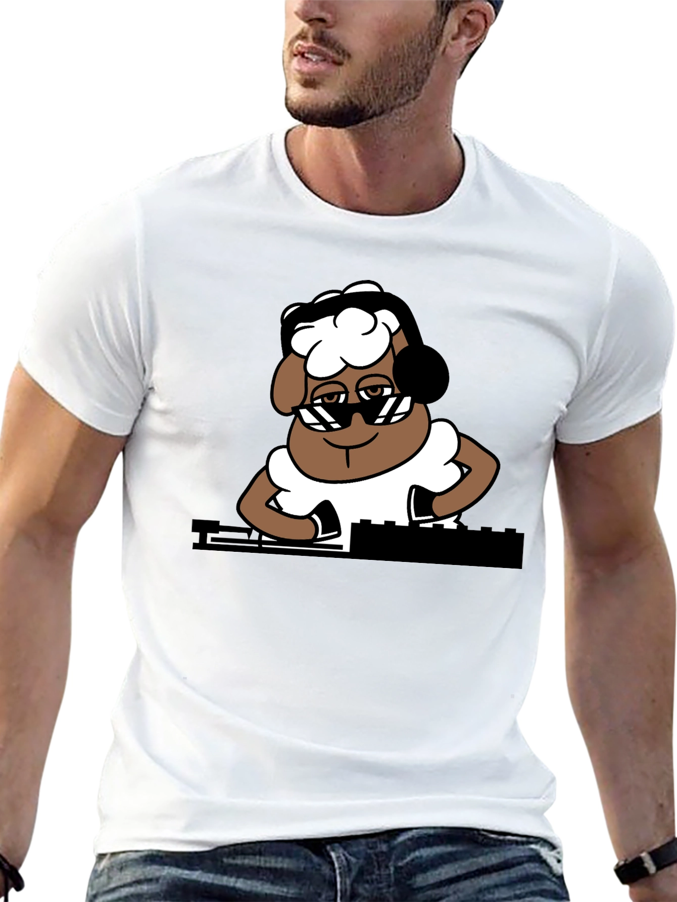 DJ Sheep Graphic Tee - Cool & Unique Design