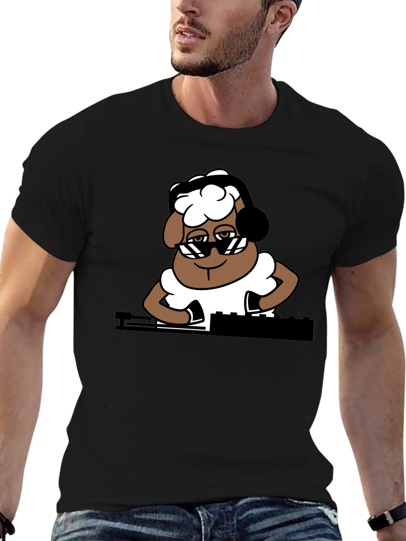 DJ Sheep Graphic Tee - Cool & Unique Design