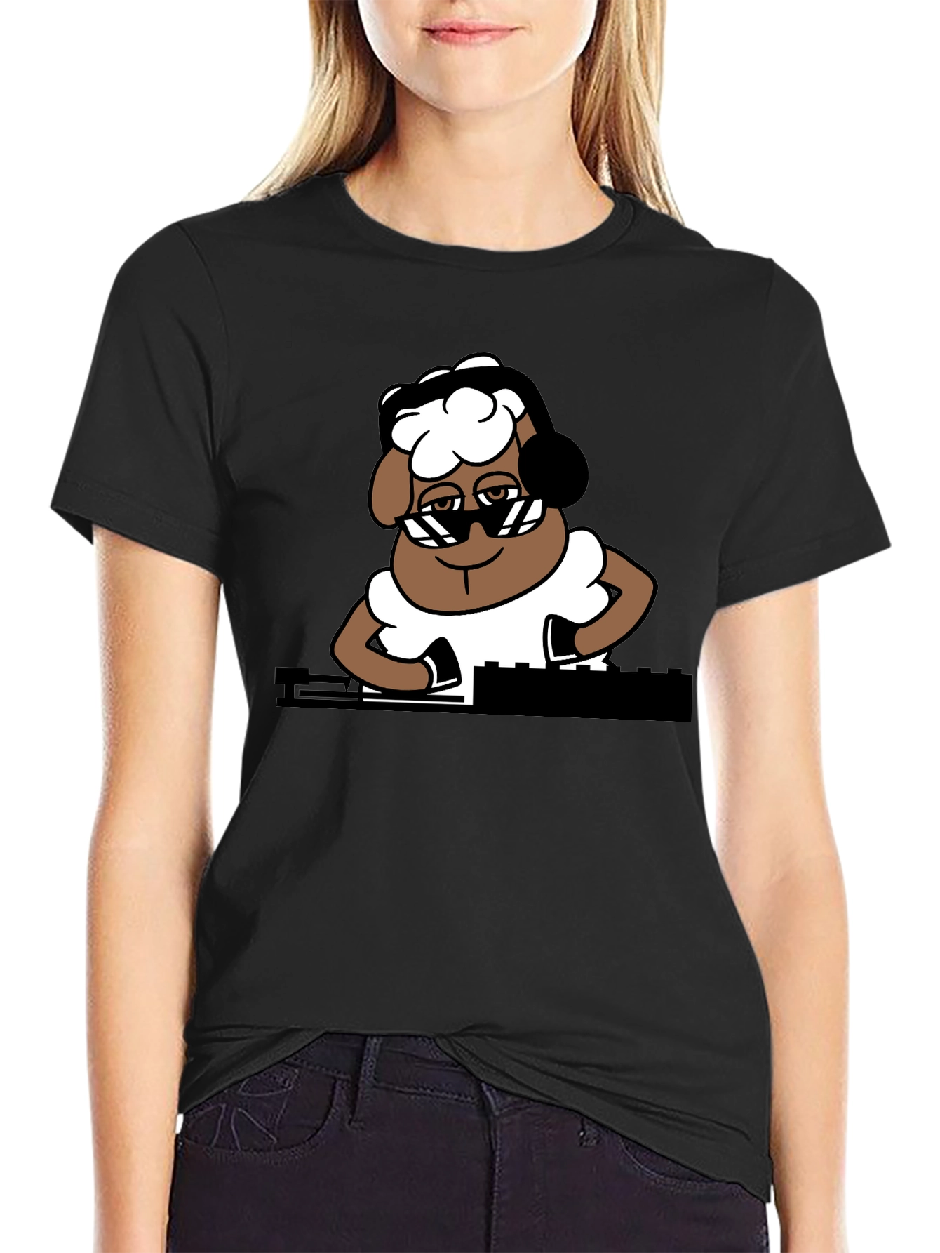 DJ Sheep Graphic Tee - Cool & Unique Design