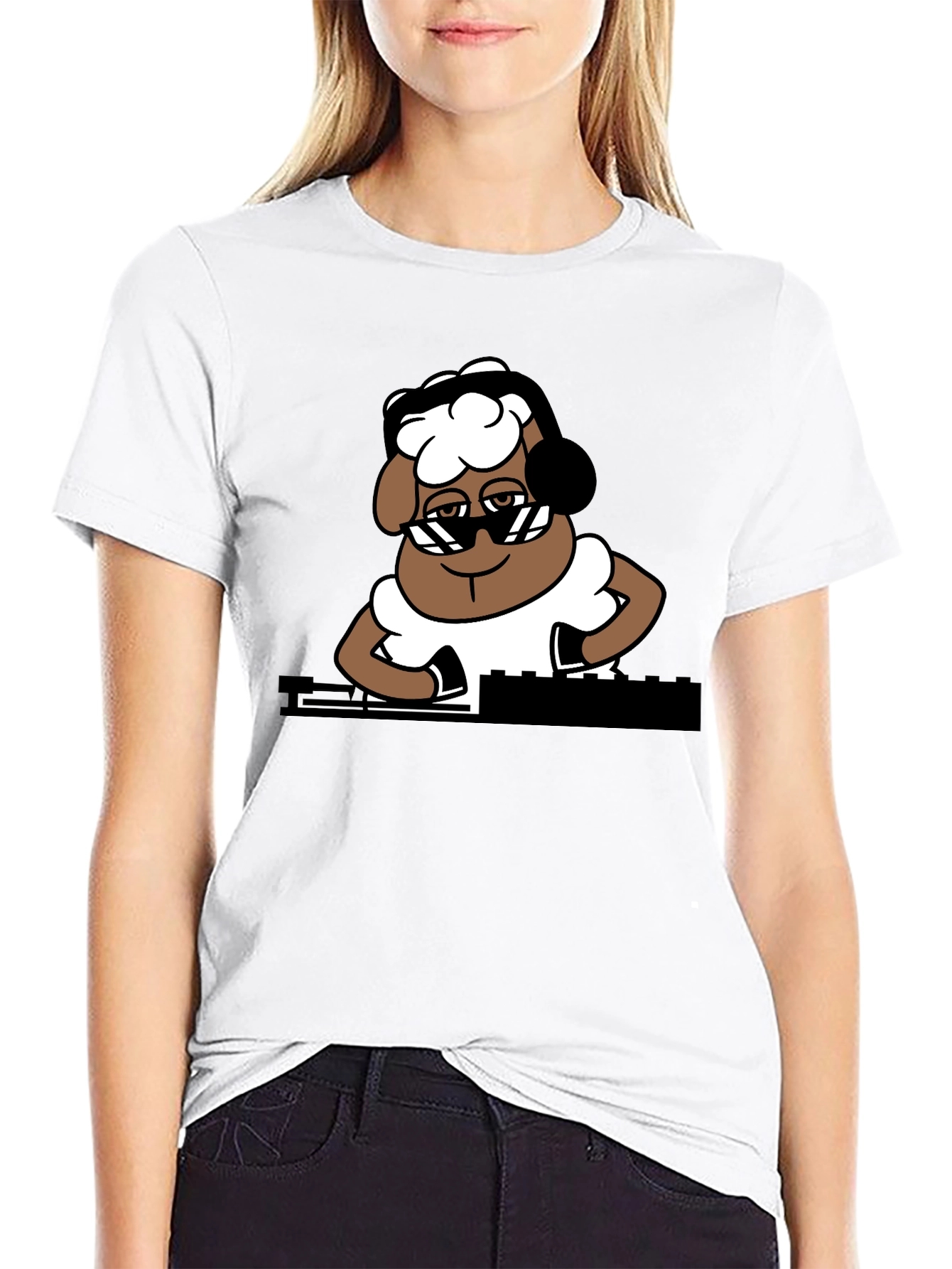 DJ Sheep Graphic Tee - Cool & Unique Design