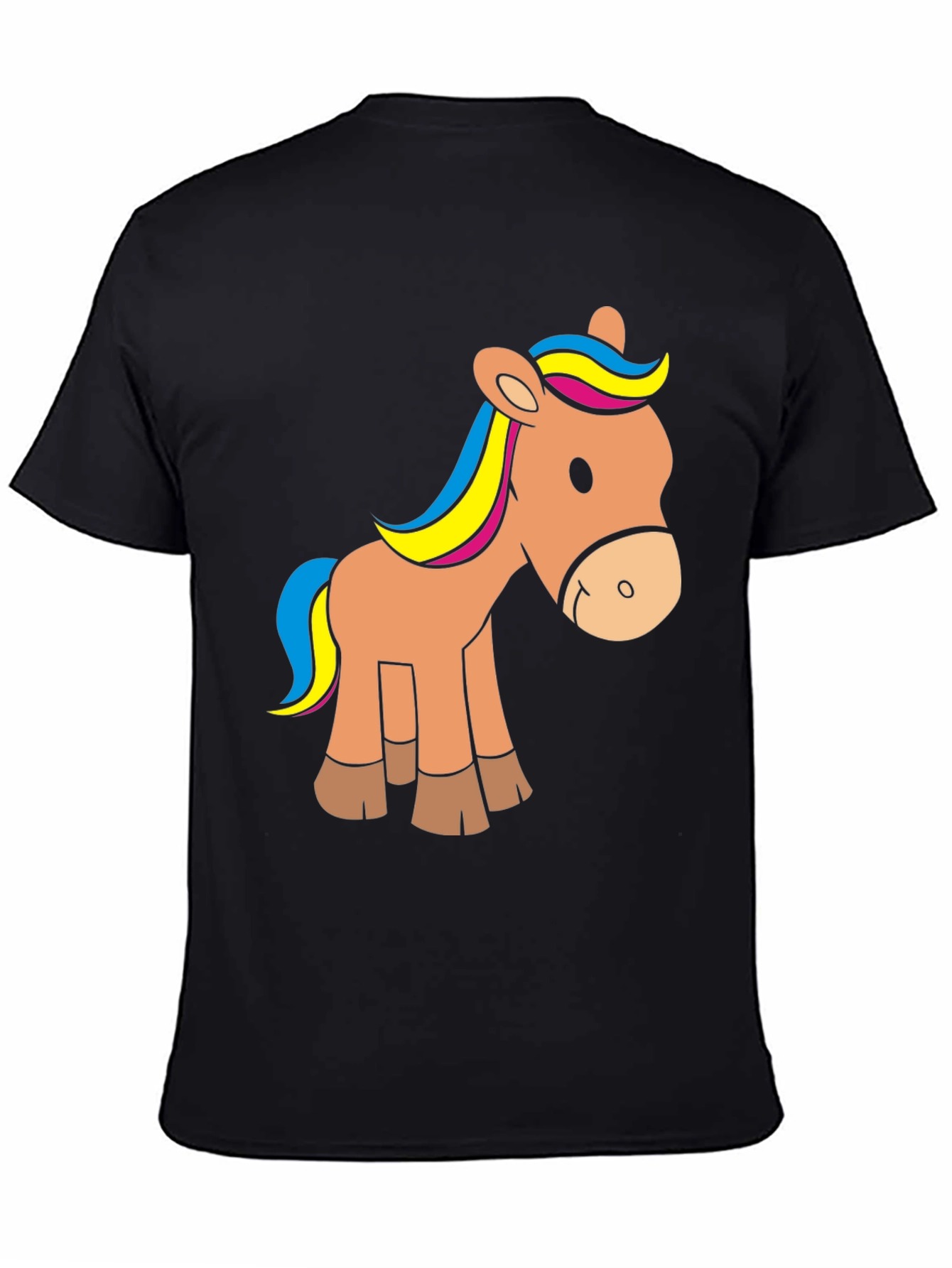 Cartoon Horse Graphic T-Shirt