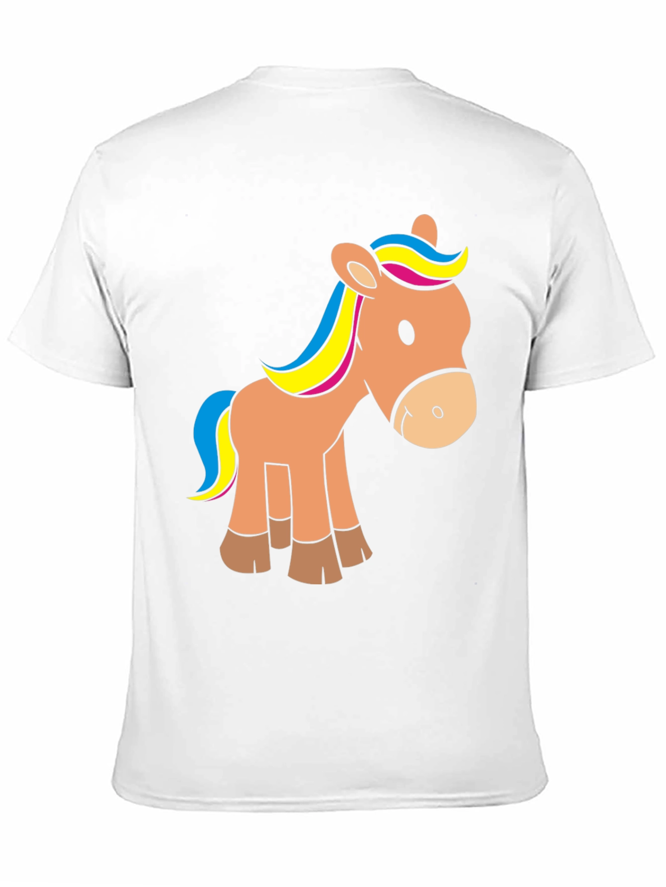 Cartoon Horse Graphic T-Shirt