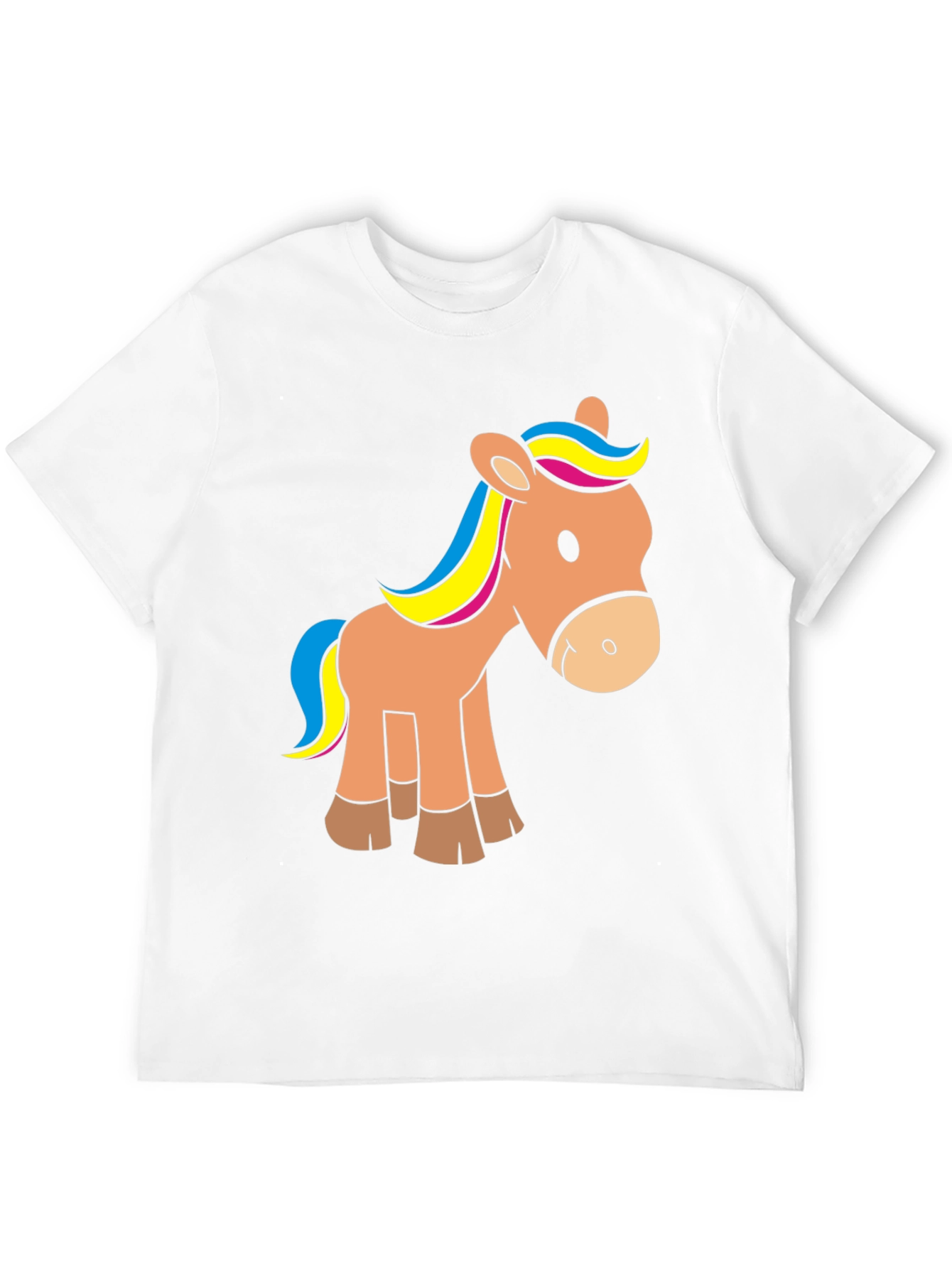 Cartoon Horse Graphic T-Shirt