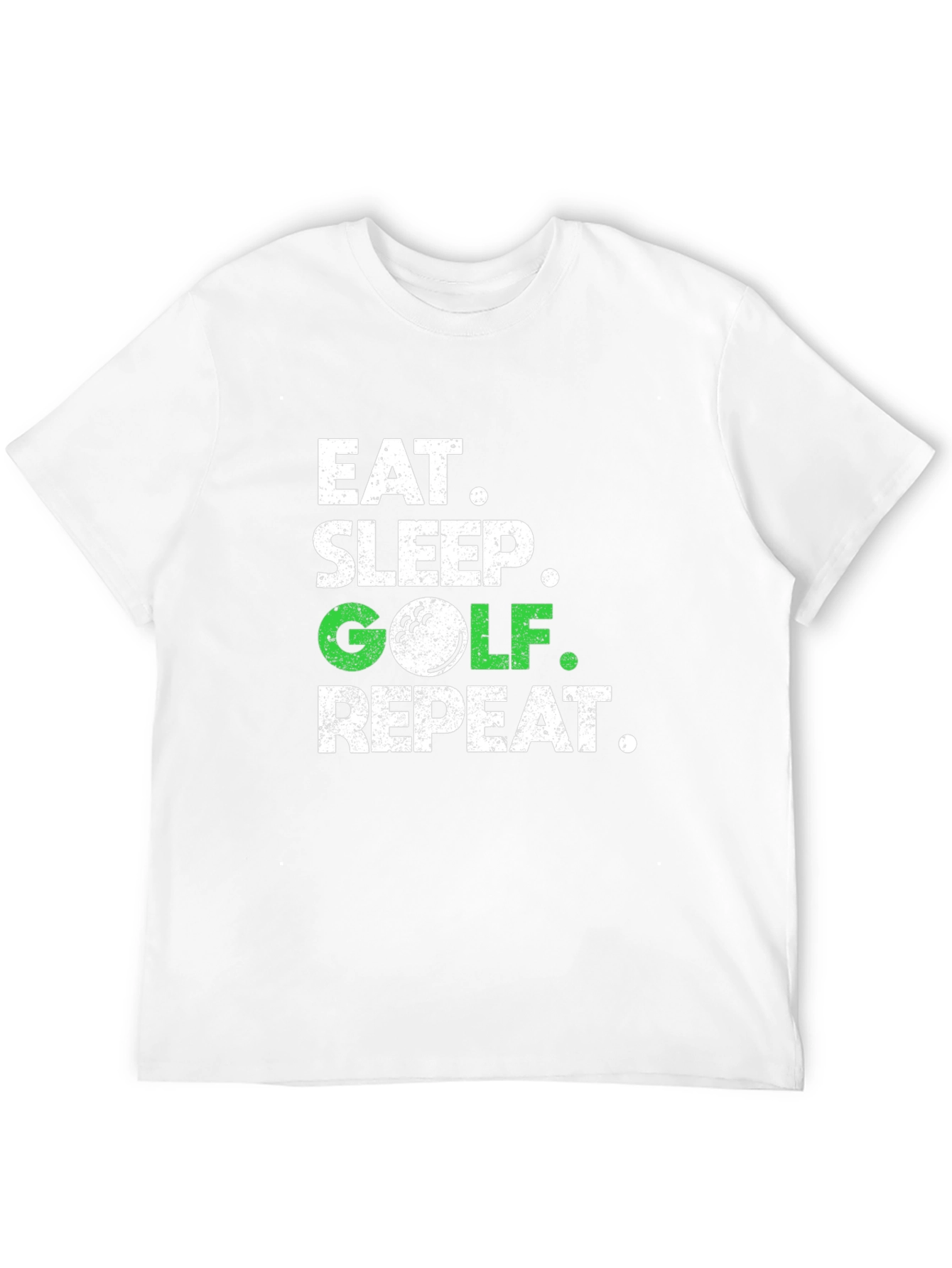 Eat Sleep Golf Repeat T-Shirt - Funny Golfer Tee