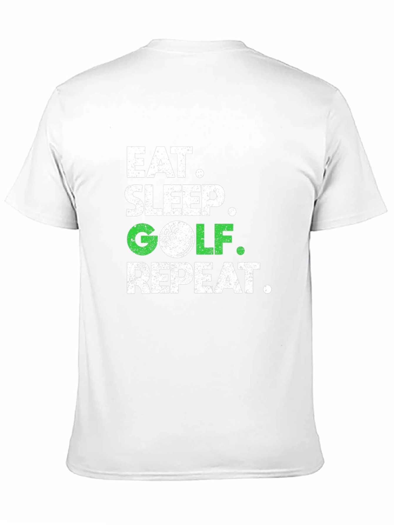 Eat Sleep Golf Repeat T-Shirt - Funny Golfer Tee