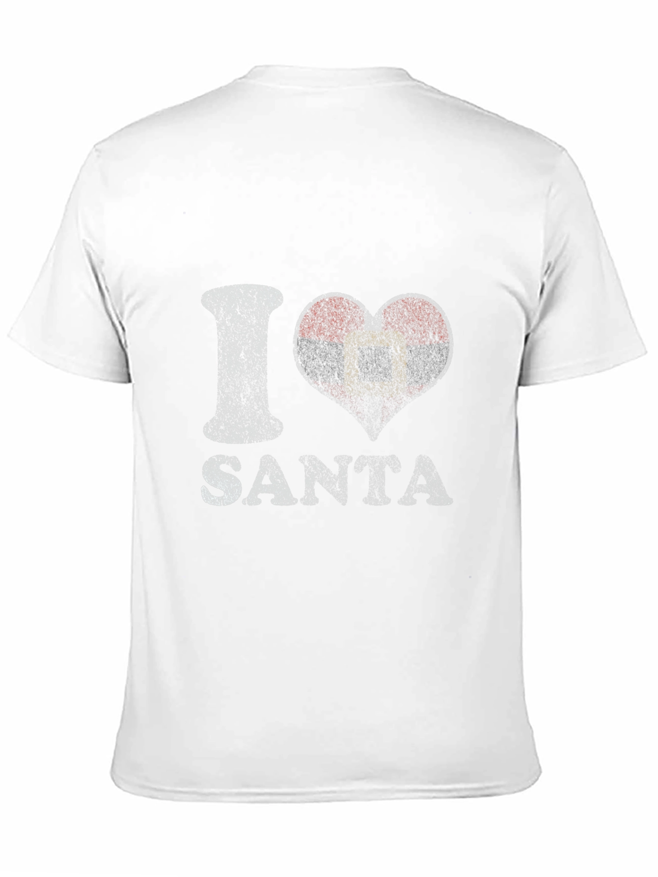 I Love Santa T-Shirt - Distressed Graphic Tee