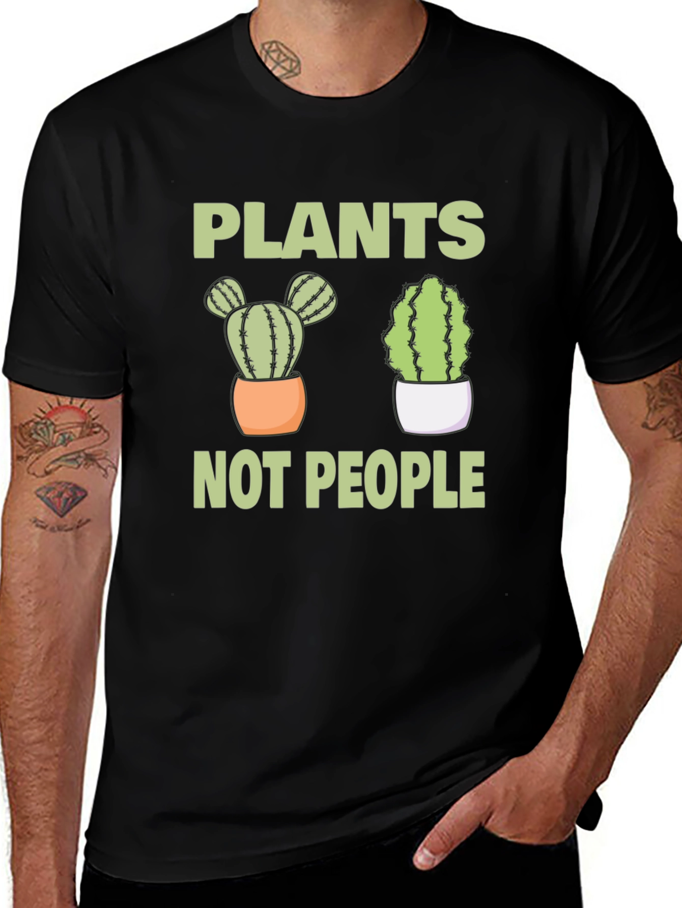 Plants Not People Graphic T-Shirt