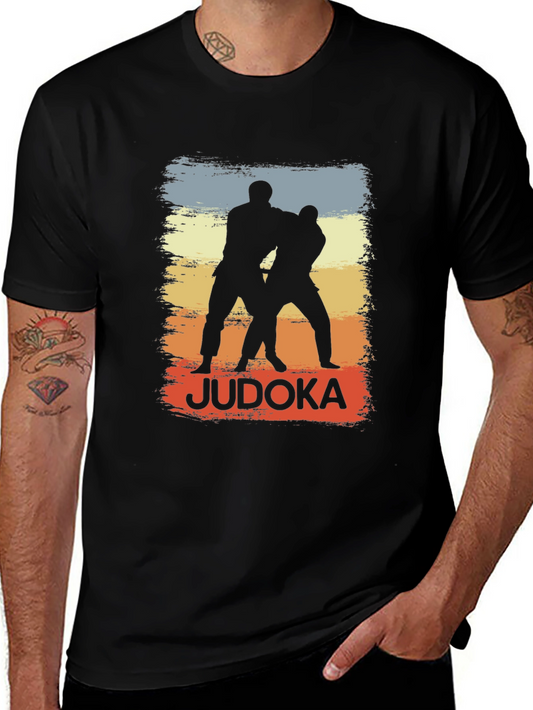 Judo Judoka Vintage Style Black T-Shirt