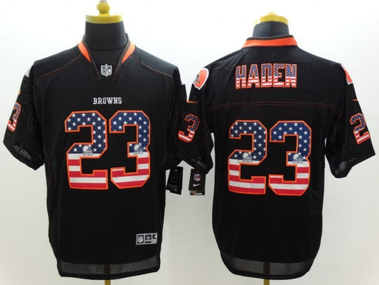 Men's Cleveland Browns Joe Haden #23 Black Game Jerseys