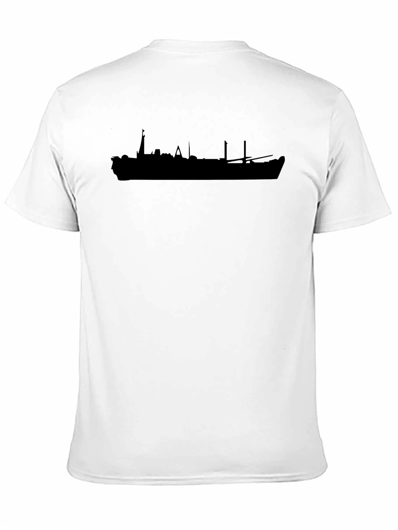 Silhouette Ship Graphic Tee - Black