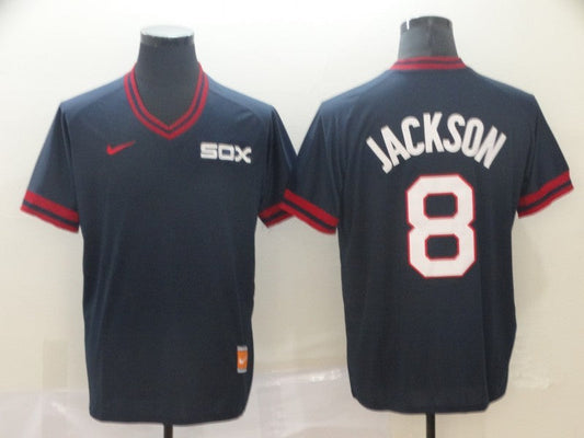 Men's Chicago White Sox Bo Jackson #8 Navy Replica Baseball Jerseys