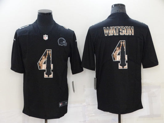 Men's Cleveland Browns Deshaun Watson #4 Black Game Jerseys