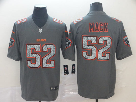 Men's Chicago Bears #52 Khalil Mack Gray Game Jerseys