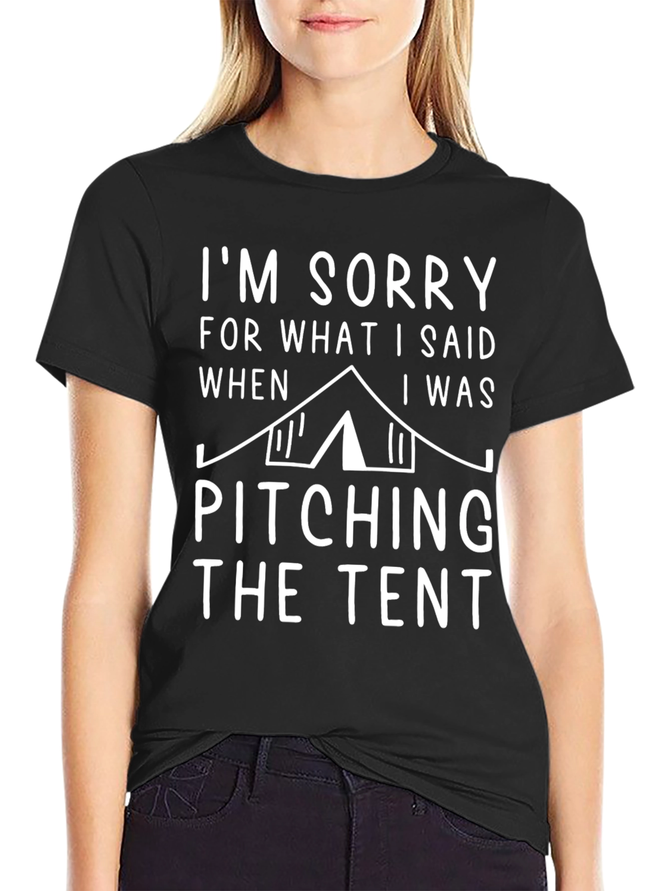 Funny Camping Tent Pitching T-Shirt - Im Sorry