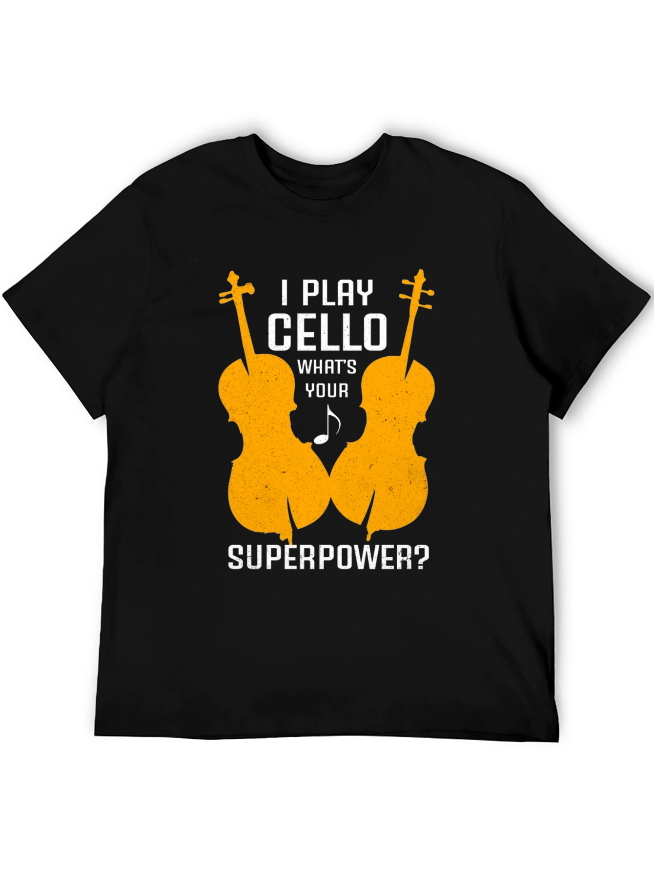 Cello Player Superpower Graphic Tee