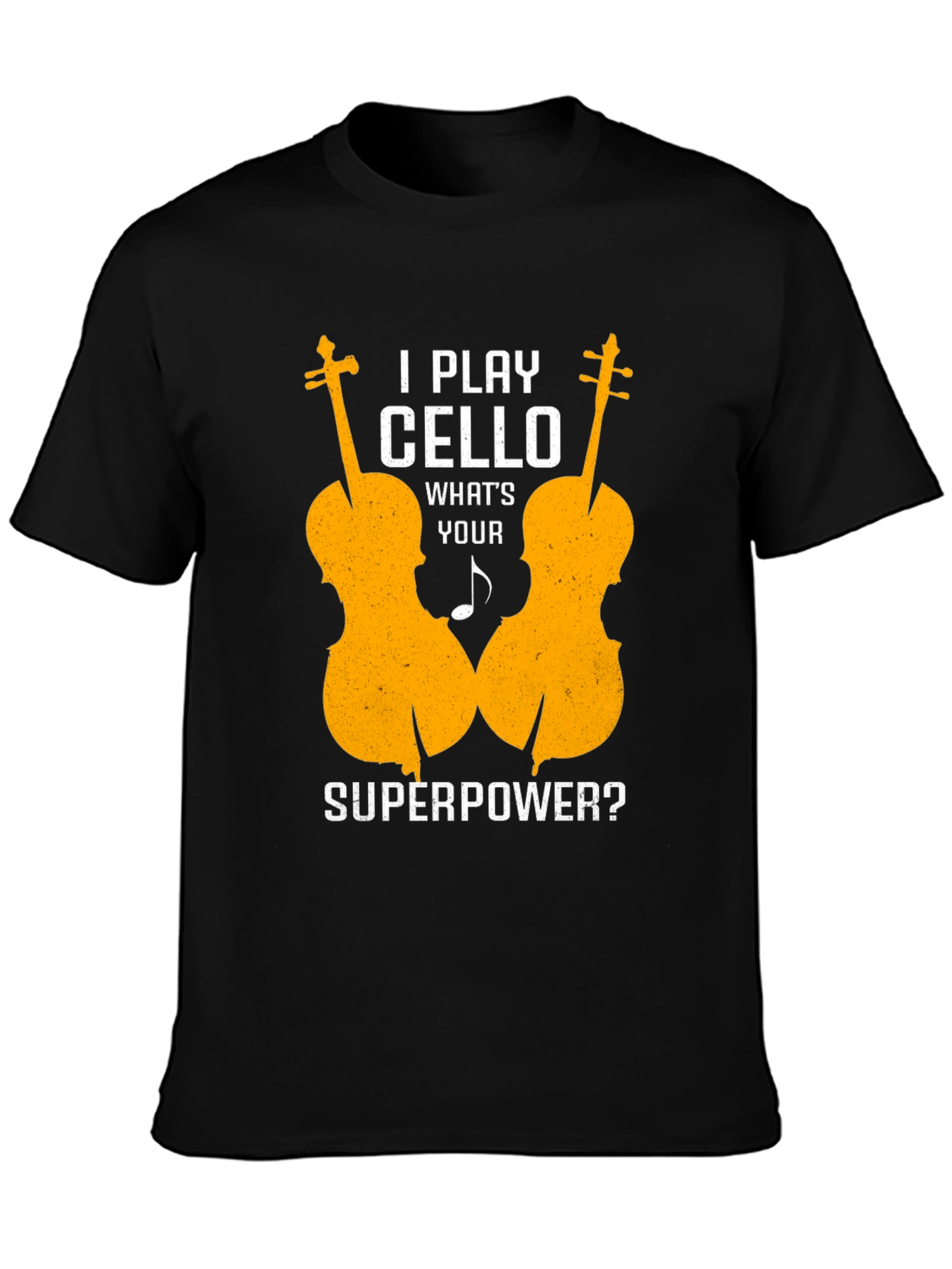 Cello Player Superpower Graphic Tee