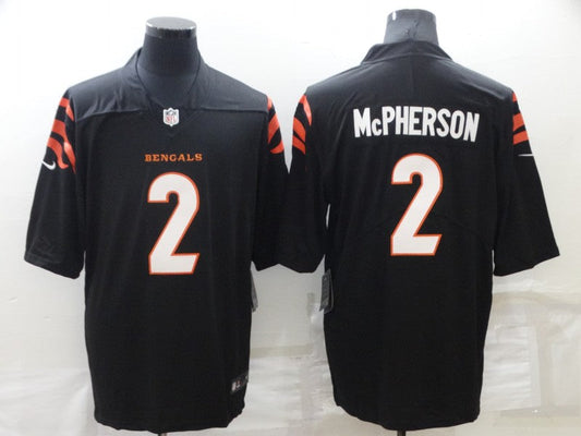 Men's Cincinnati Bengals Evan McPherson #2 Black Game Jerseys