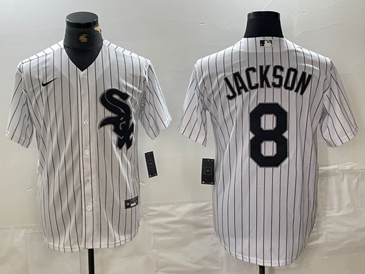Men's Chicago White Sox Bo Jackson #8 White Replica Player Jerseys