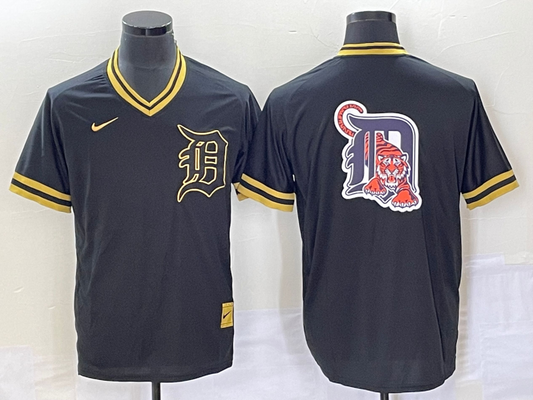 Men's Detroit Tigers Black Replica Team Jerseys