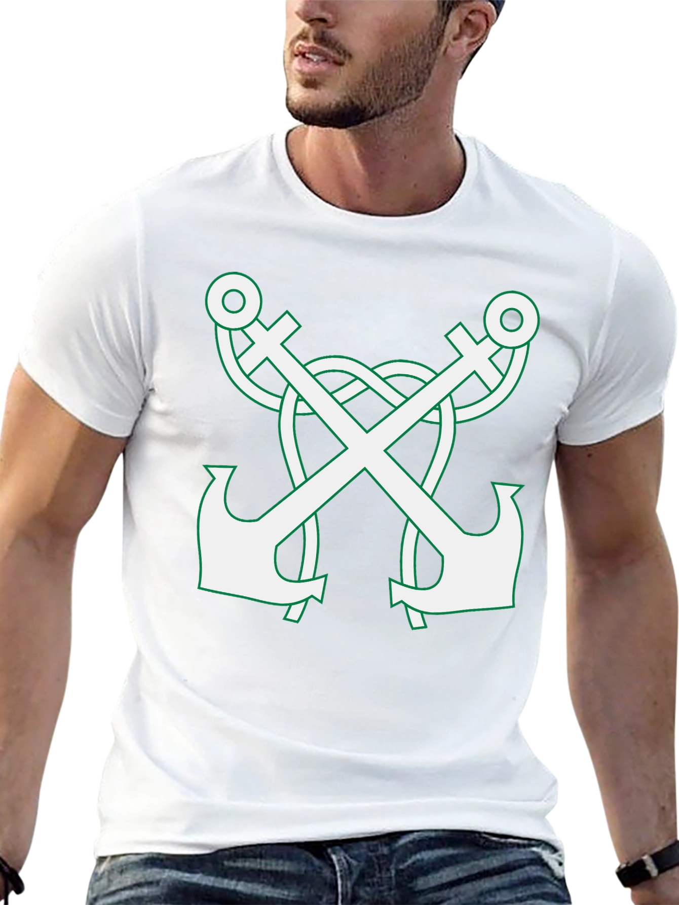 Anchor Graphic Tee - Classic Black T-Shirt