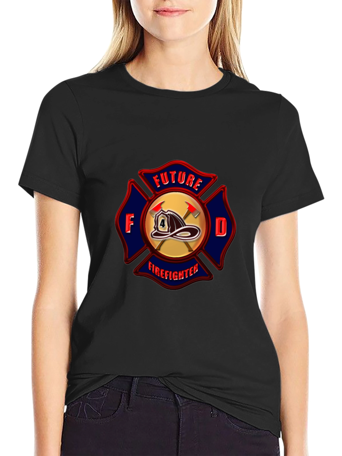 Future Firefighter T-Shirt Maltese Cross Design