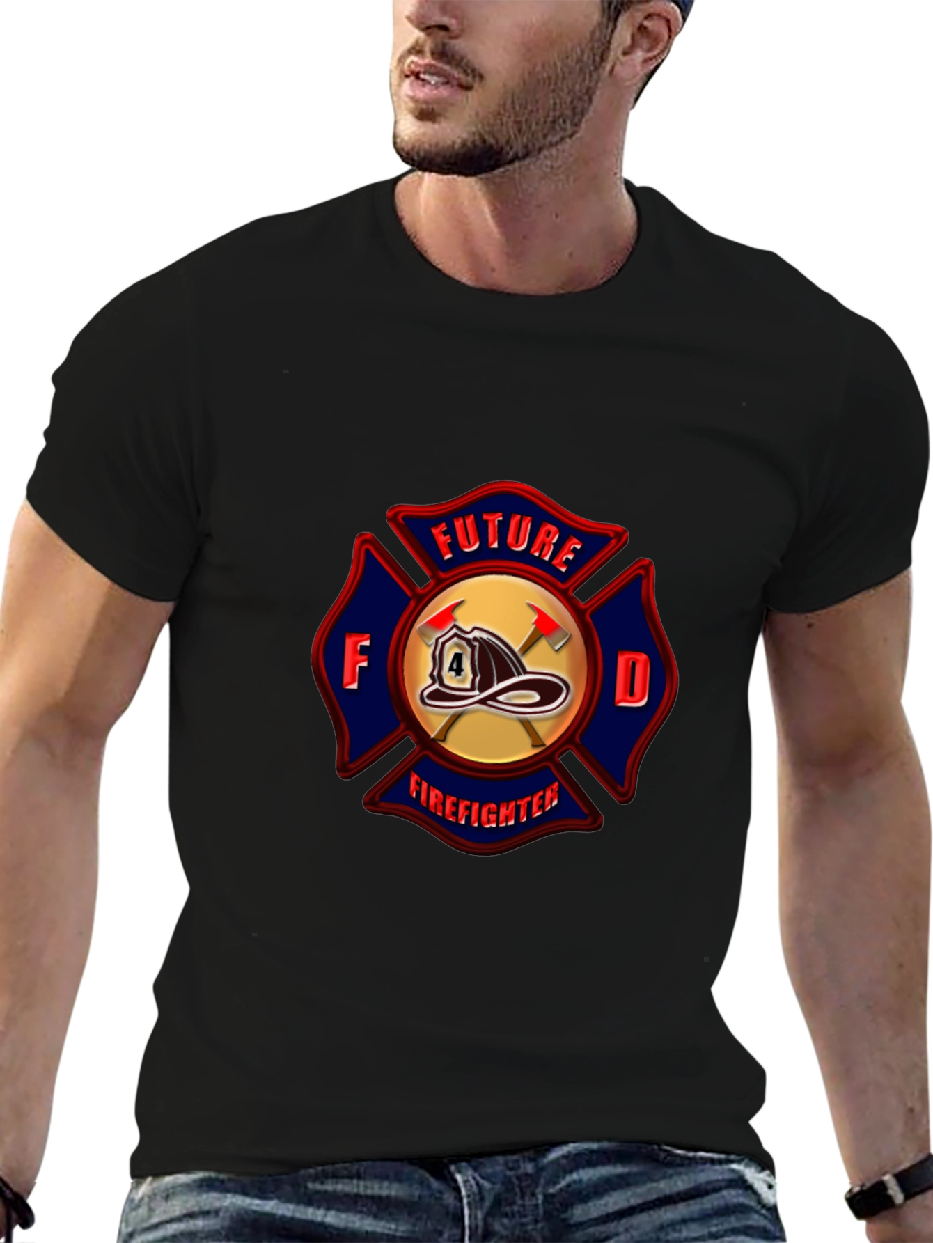 Future Firefighter T-Shirt Maltese Cross Design