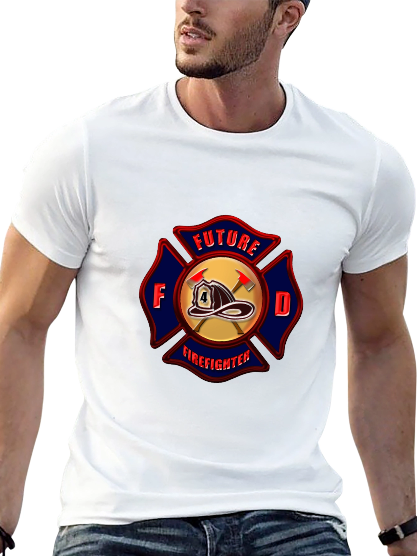 Future Firefighter T-Shirt Maltese Cross Design