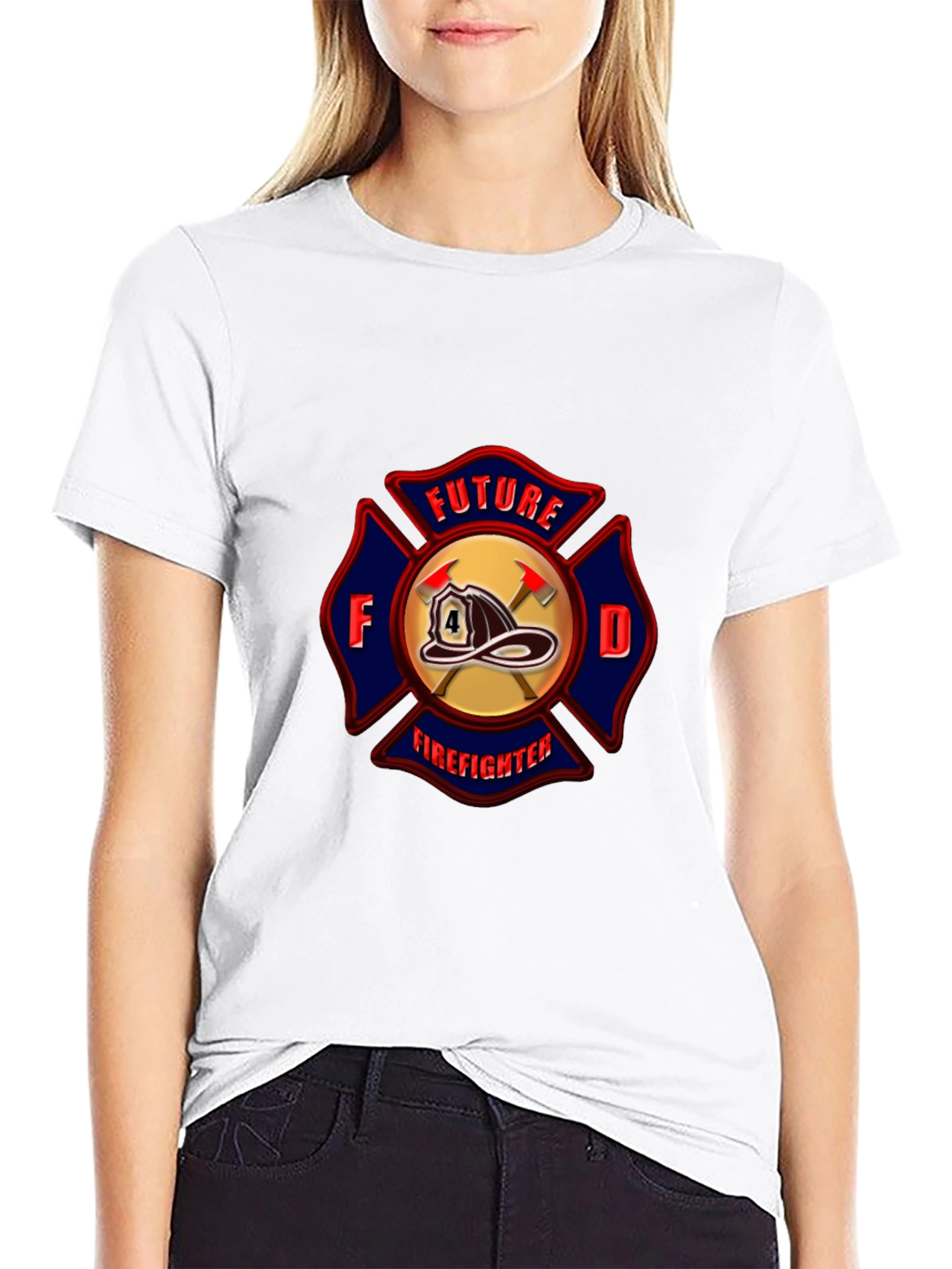 Future Firefighter T-Shirt Maltese Cross Design