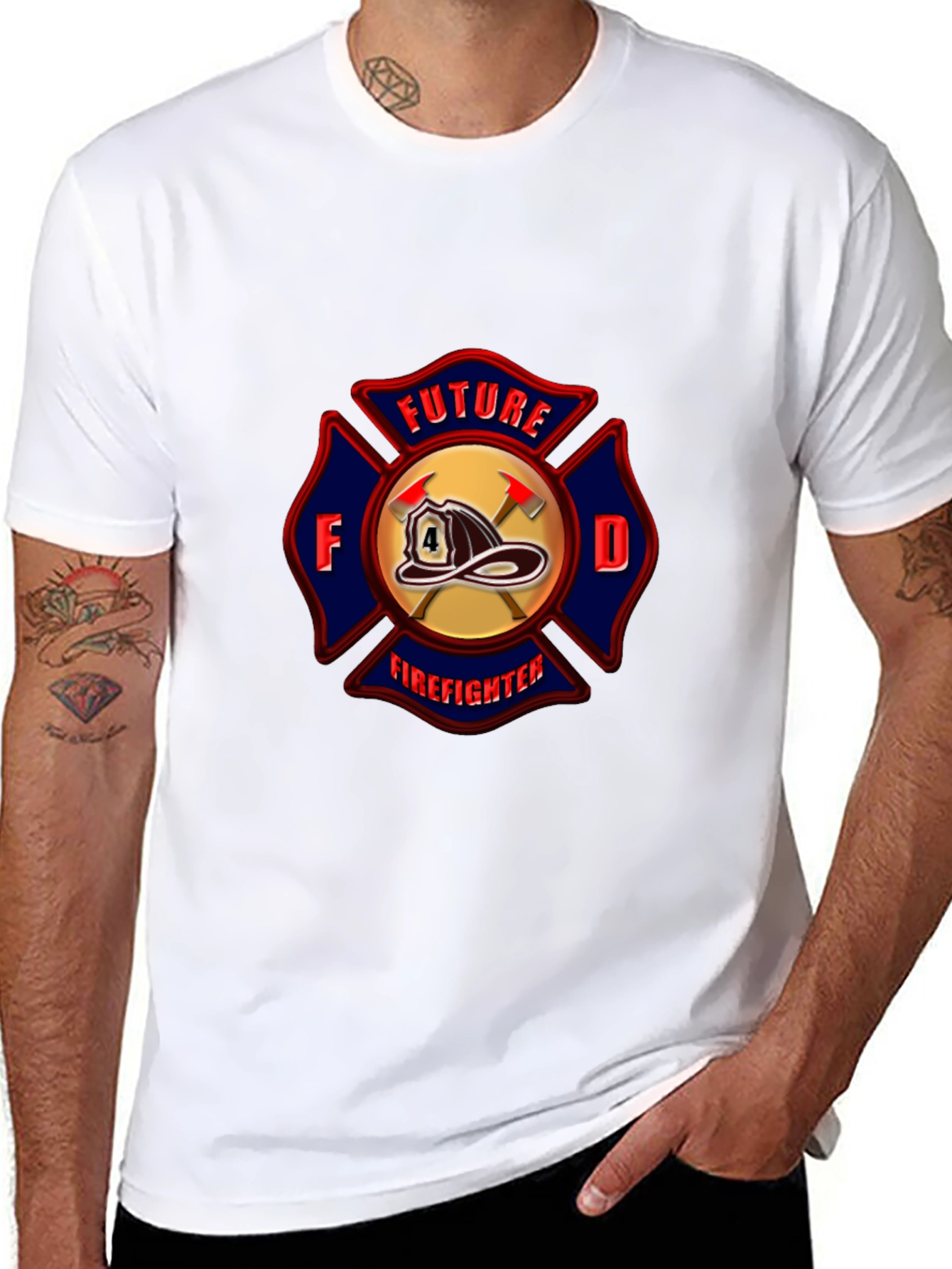 Future Firefighter T-Shirt Maltese Cross Design