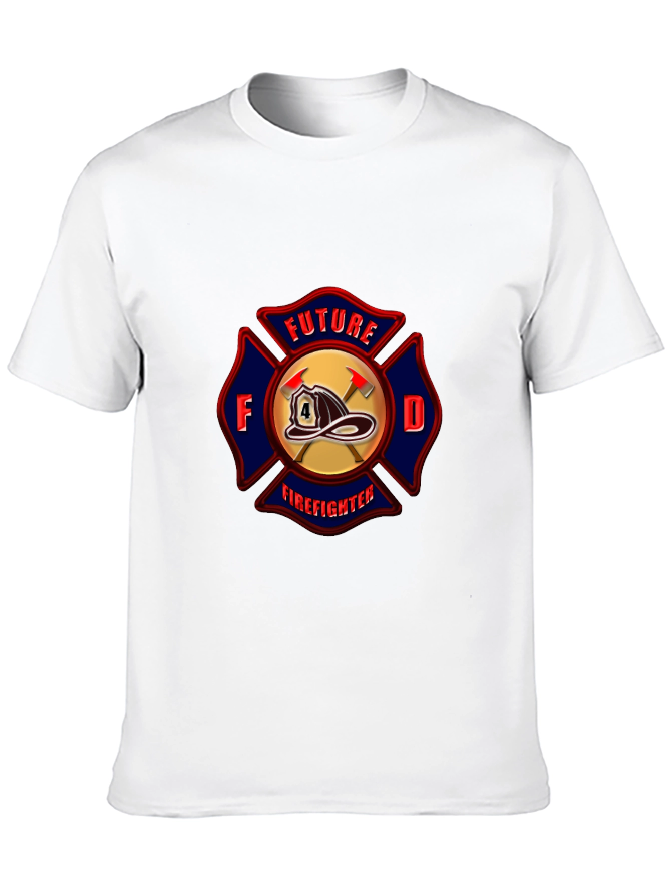 Future Firefighter T-Shirt Maltese Cross Design