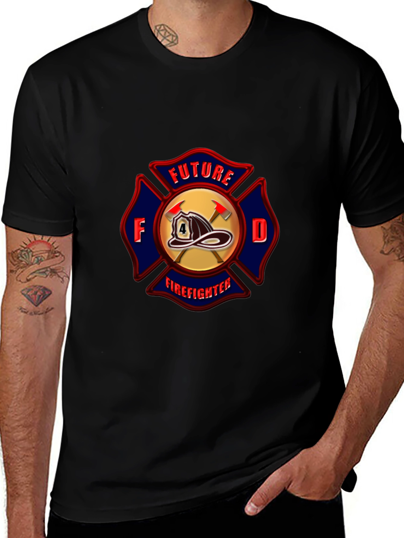 Future Firefighter T-Shirt Maltese Cross Design