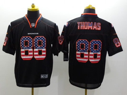 Men's Denver Broncos Demaryius Thomas #88 Black Game Jerseys
