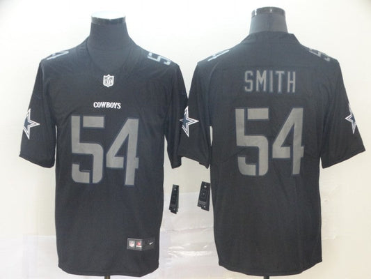 Men's Dallas Cowboys Jaylon Smith #54 Black Game Jerseys