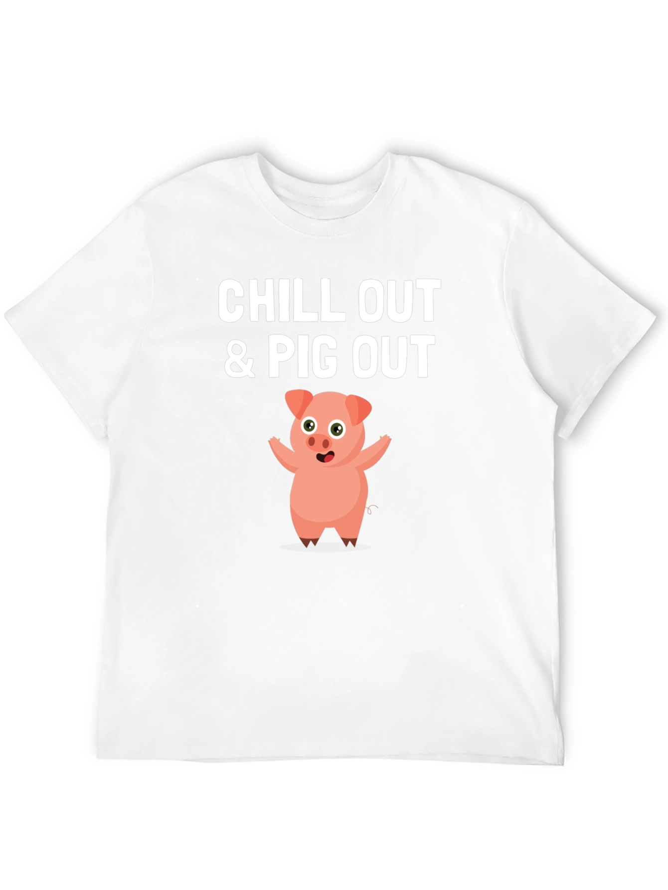 Chill Out & Pig Out Graphic T-Shirt