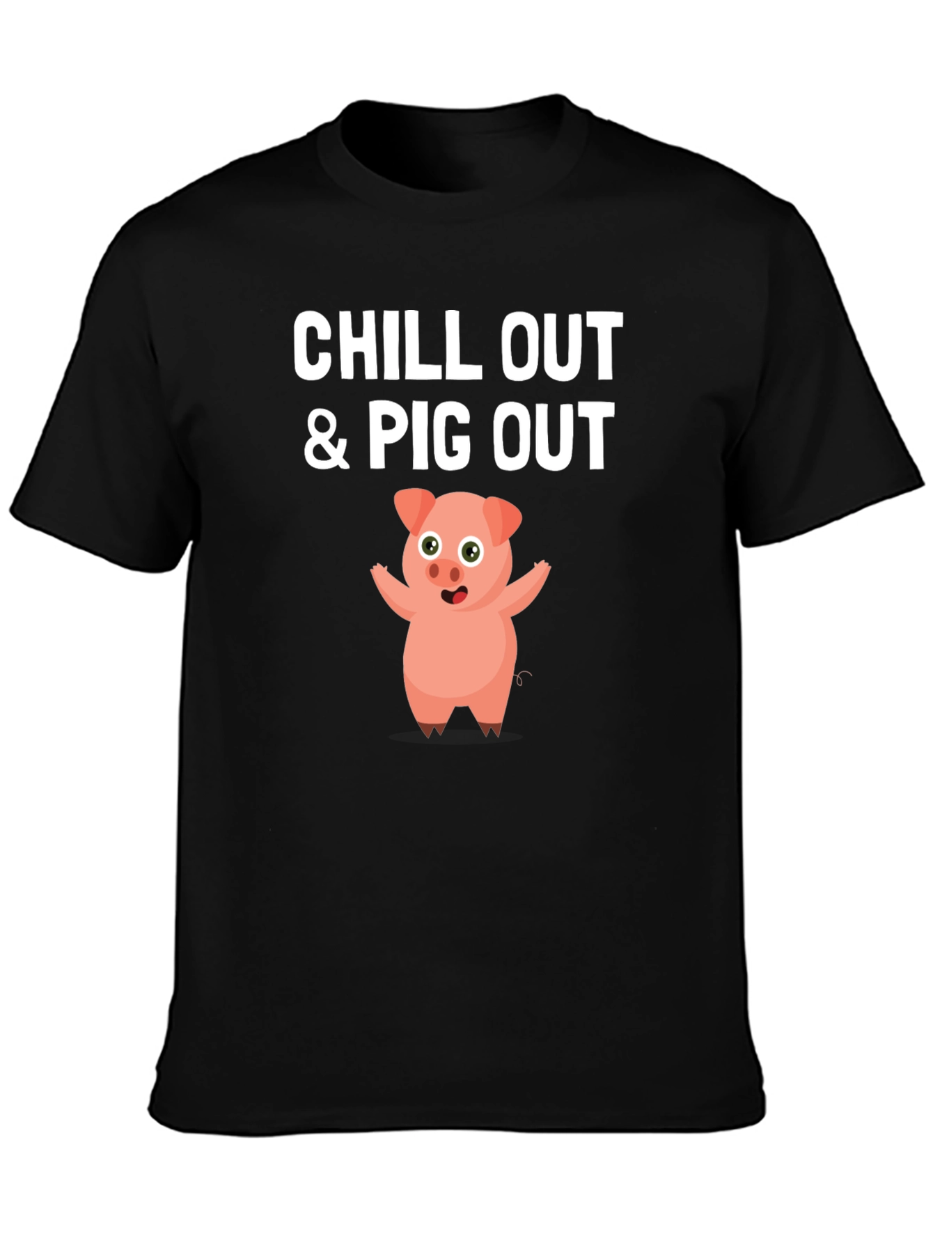 Chill Out & Pig Out Graphic T-Shirt