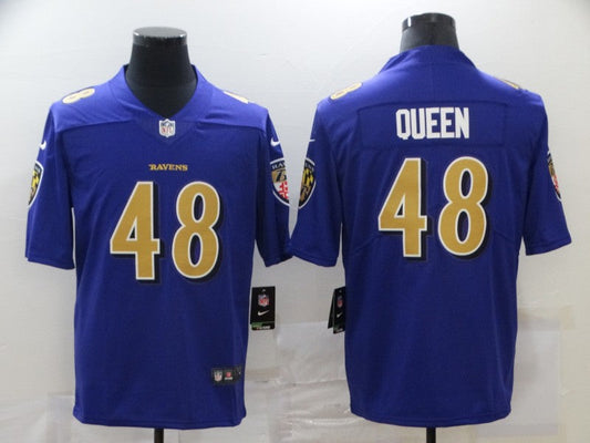 Men's Baltimore Ravens Patrick Queen #48 Purple Game Jerseys