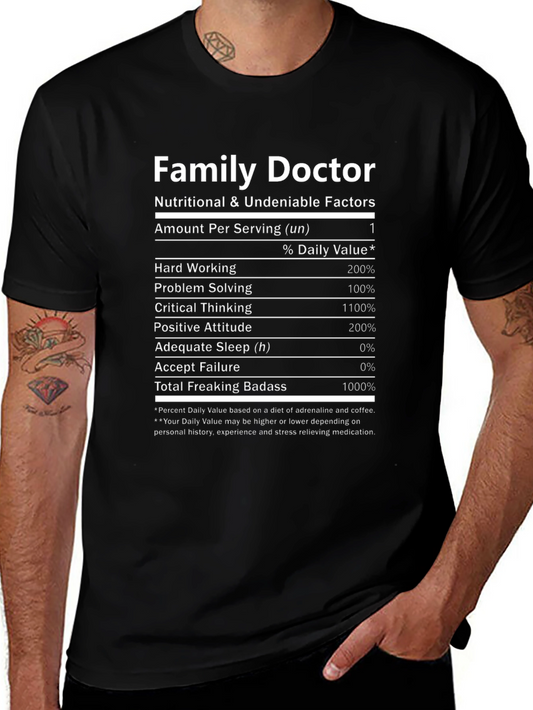 Family Doctor Nutritional Facts T-Shirt