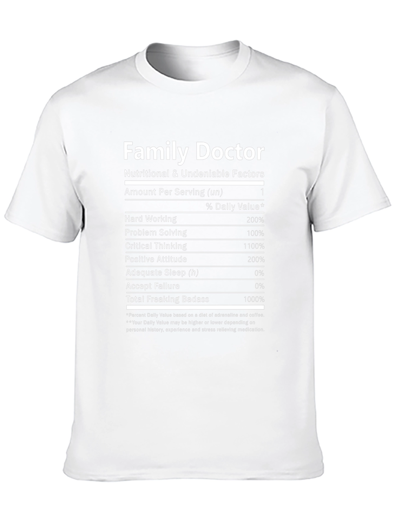 Family Doctor Nutritional Facts T-Shirt
