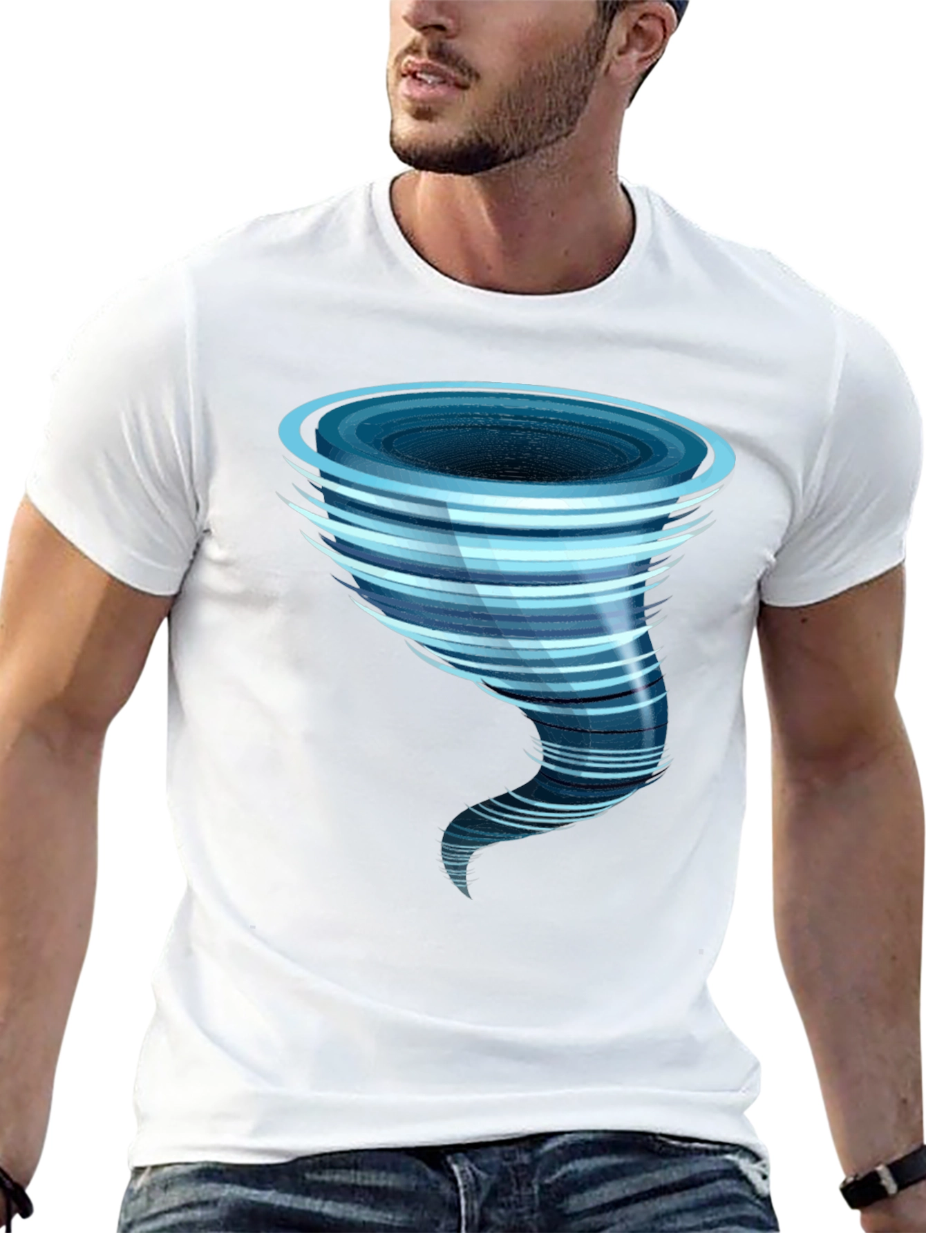 Tornado Graphic Black T-Shirt