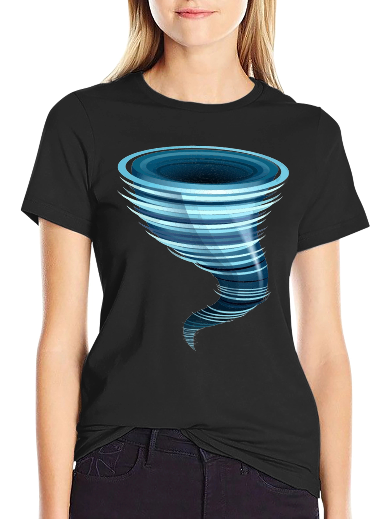 Tornado Graphic Black T-Shirt