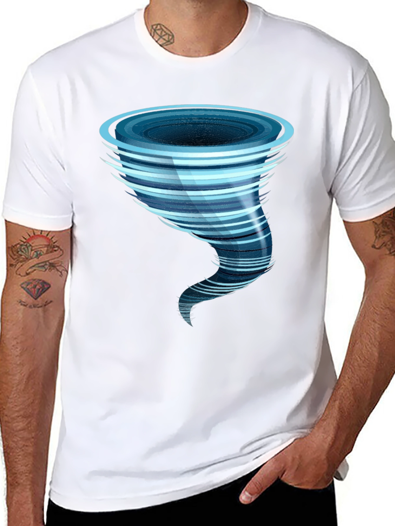 Tornado Graphic Black T-Shirt