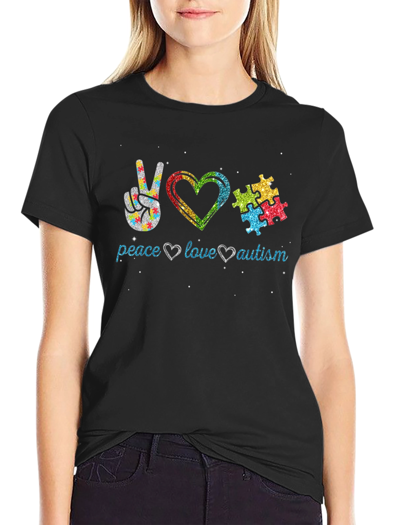 Peace Love Autism T-Shirt