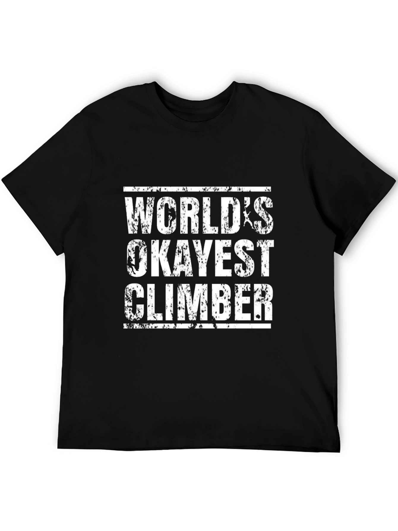 Worlds Okayest Climber Graphic Tee - Black