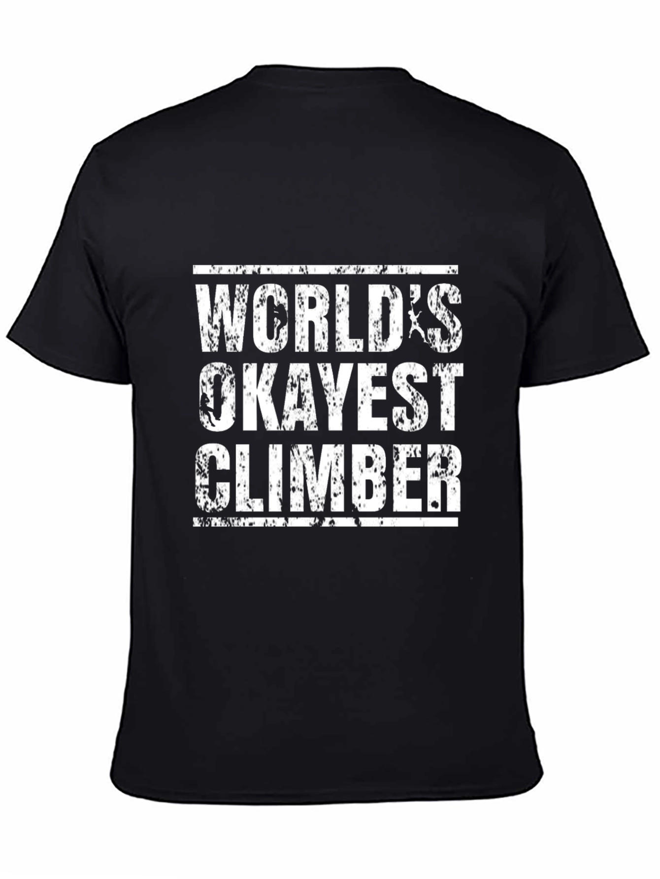 Worlds Okayest Climber Graphic Tee - Black