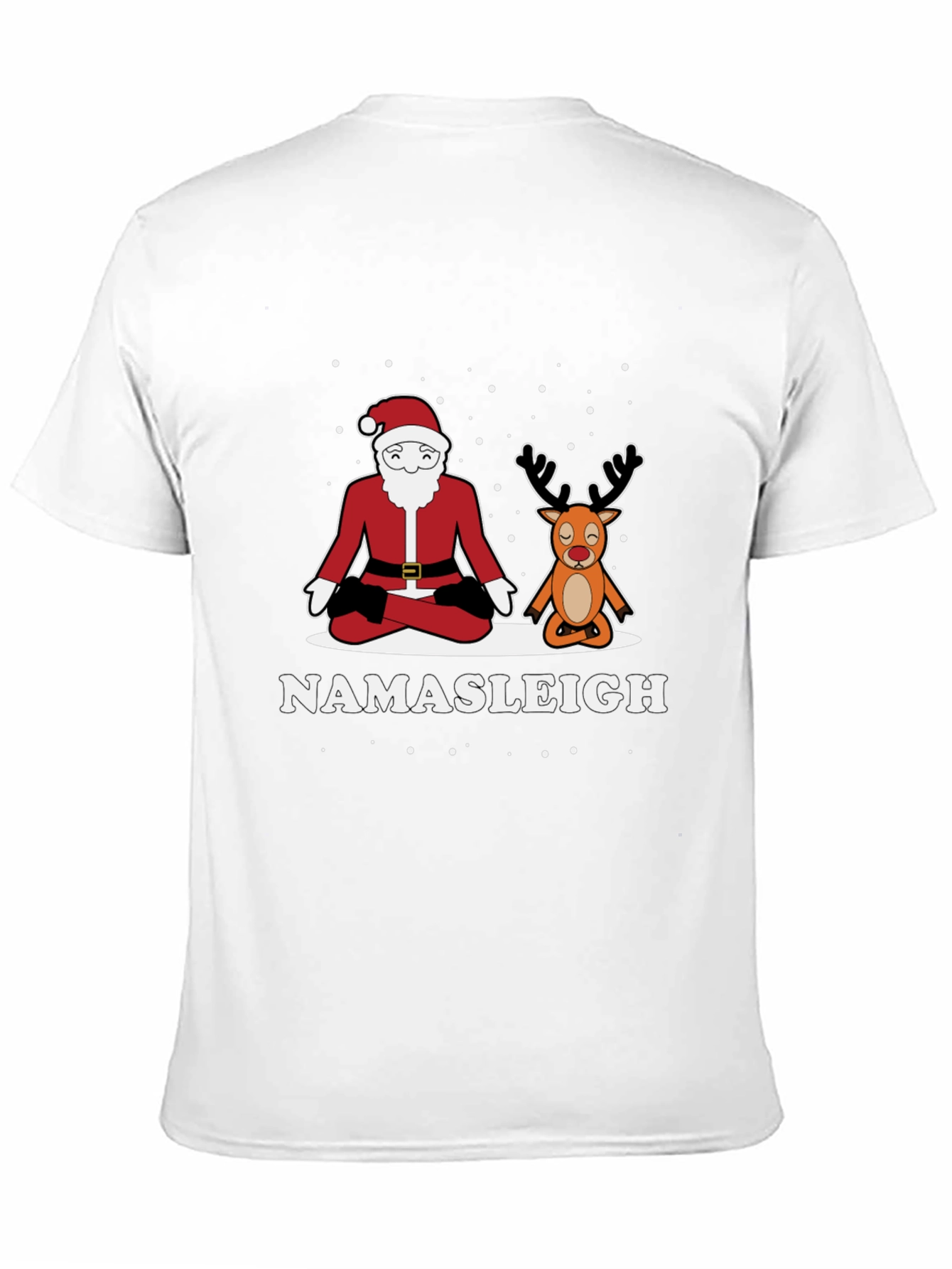 Namasleigh Santa & Reindeer Yoga T-Shirt