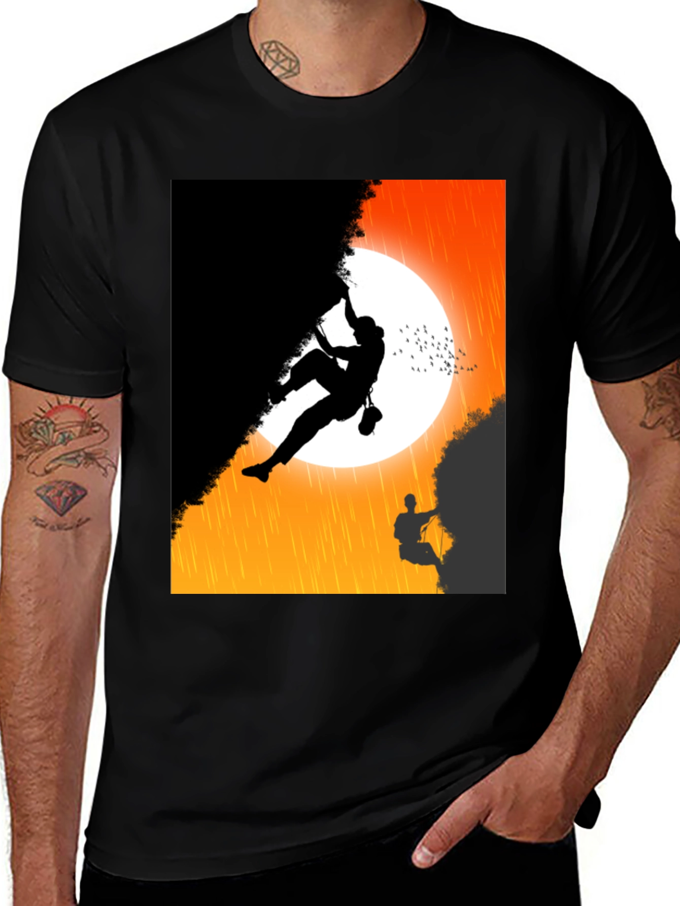 Climber Graphic T-Shirt - Black